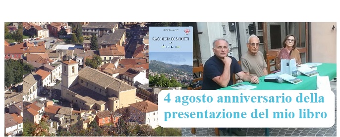 Montella 4 agosto anniversario della presentazione del mio libro Graziano Casalini