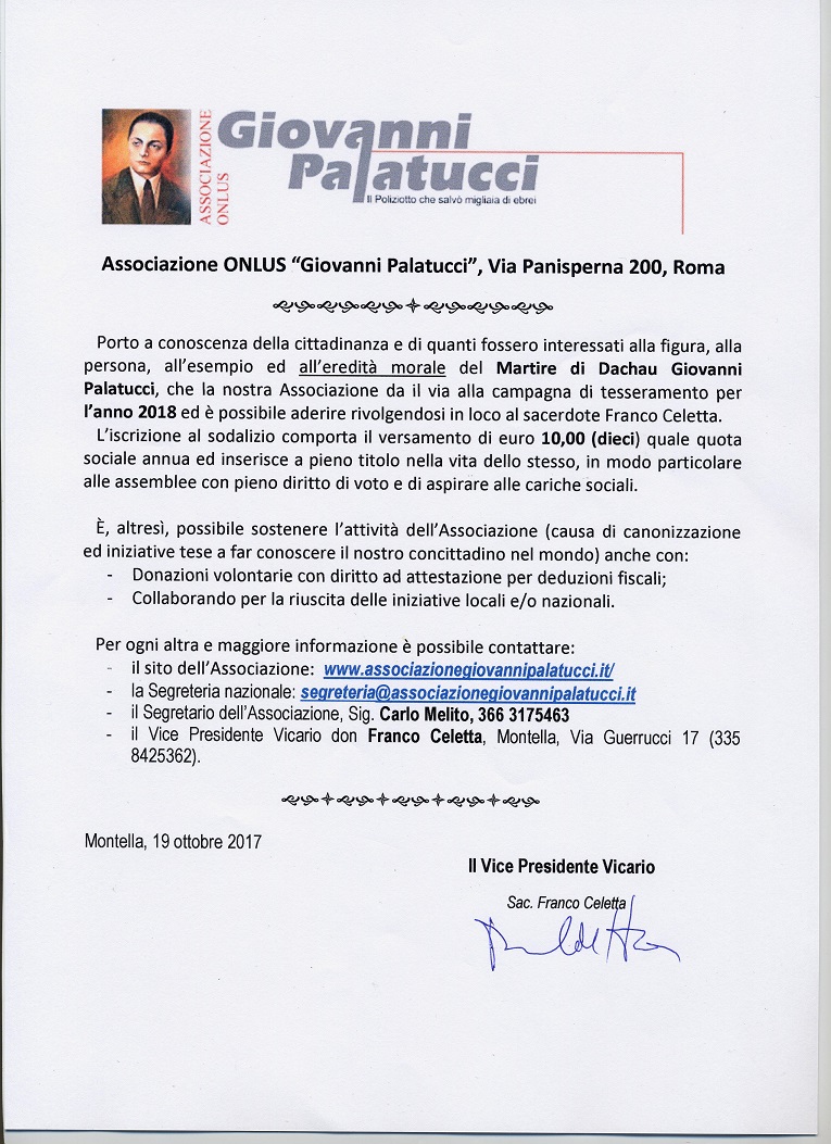 ONLUS G.Palatucci info